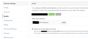 Adding itcollege.ee email address